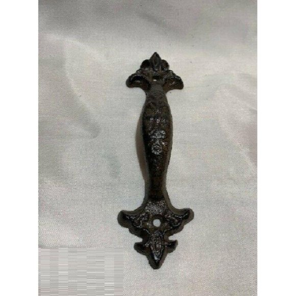ONE Cast Iron Fleur-De-Lis Door Handles 0040 - Picture 5 of 12